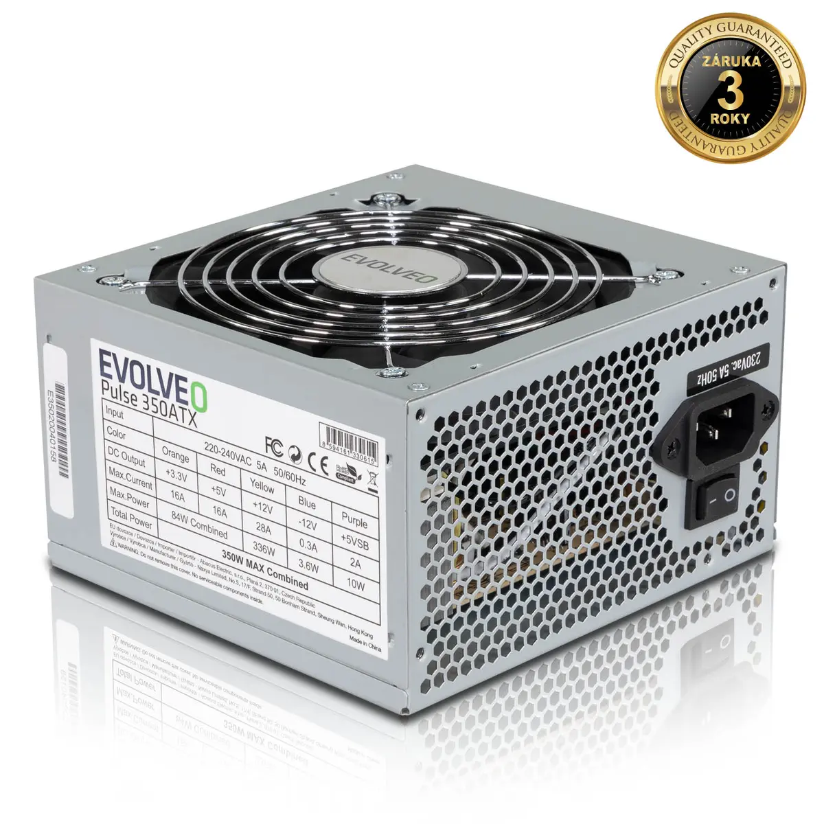 Evolveo EP350PP12B 350 Вт ATX блок питания Photo 2