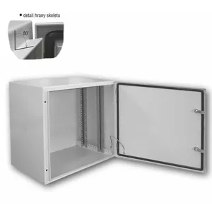 Уличный шкаф DATACOM 12U 600x400 IP65 серый — настенно/опорный телекоммуникационный шкаф