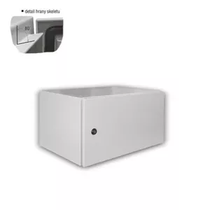 19" Outdoor Rack DATACOM 71945, 4U, 600x400 mm, IP65, grey