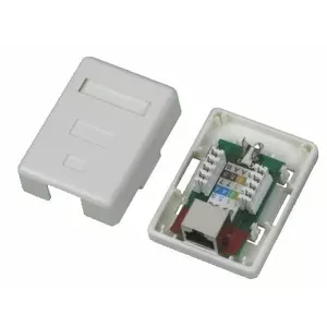 Wall-mounted STP network socket DATACOM model 2315 Cat5e 1×RJ45