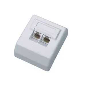 UTP wall socket DATACOM FA-1004 Cat6 — DATACOM 2455, Cat6 UTP network outlet