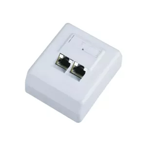 Double STP surface-mount Cat6 socket DATACOM FA-1004, model 2457