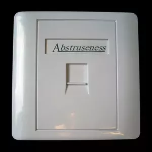 Wall plate DATACOM 2255 for 1 keystone, 80×80 mm