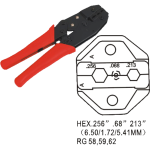 Crimping tool DATACOM KOAX RG 58 RG 59 model 4532 for coaxial connectors