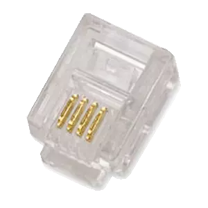 RJ11 UTP коннектор DATACOM 4110, 6P4C, упаковка 100 шт.