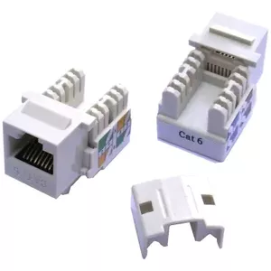 Keystone Jack DATACOM 4030 Cat6 UTP, 1-port, white