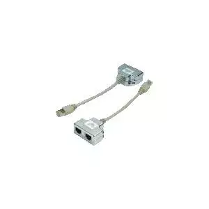 Data splitter DATACOM 4253 STP 1xPC to 1TEL and 1TEL