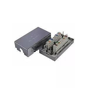 Connection box SOLARIX CAT5E STP KRJS45-VEB5 8p8c LSA+ for shielded Ethernet