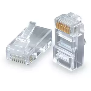 Разъём RJ45 CAT5E UTP 8P8C SOLARIX пачка 100 шт, модель KRJ45/5SLD