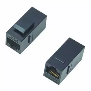 UTP coupler DATACOM 4243 — 2×RJ45 8P8C Cat6, plastic
