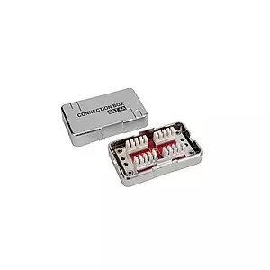 Connection box SOLARIX CAT6A STP KRJS45‑VEB6A 8P8C LSA+ for shielded Ethernet terminations