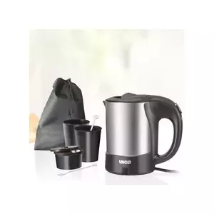 Unold UNO 18575 electric kettle 0.5 L 1000 W Black, Stainless steel