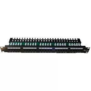 Patch panel DATACOM ISDN 25 ports 1U 19" black