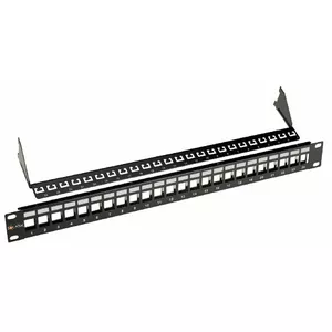 Patch panel SOLARIX SX24M-0-STP-BK-UNI 19" 24 ports black 1U