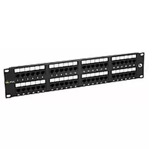 Patch panel SOLARIX 19" SX48-5E-UTP-BK — 48×RJ45 CAT5E UTP, 150 MHz