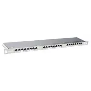 19" patch panel SOLARIX SX24HD-6-STP-SL 24×RJ45 Cat6 STP 0.5U