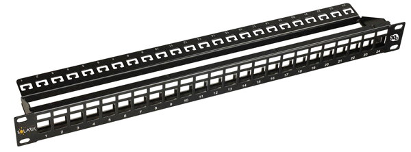 Patch panel SOLARIX 19" SX24HDM-0-STP-SL-UNI 24