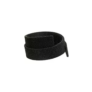 Līmlenta (velcro) SOLARIX SXSZO-10MM-25M-BK — platums 10 mm, garums 25 m, melna