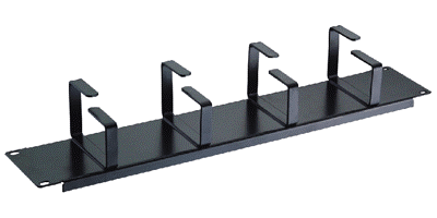 Patch panel DATACOM 19" 2U ar 4 metāla kabelu āķiem, modelis 75041