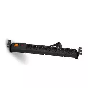 Strāvas sadales bloks SCHRACK CSRAB-RPX3 19" 8x230V, kabelis 3 m
