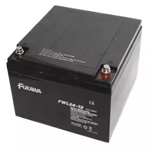 Slēgts svina-skābes akumulators FIAMM FUKAWA FWL24-12 12V 24Ah, kalpošanas ilgums 10 gadi