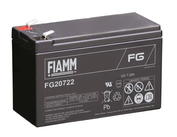 FIAMM FG20722 12V 7.2Ah свинцовый аккумулятор Photo 2