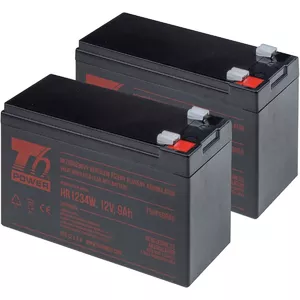 Battery Kit t6 power for APC replacement: compatible with RBC124, RBC142, RBC177, RBC109, RBC33