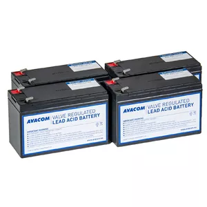 UPS battery kit AVACOM AVA-RBC133-KIT — 4× Sealed Lead Acid (VRLA), 10.8 kg, black, 151×65 mm