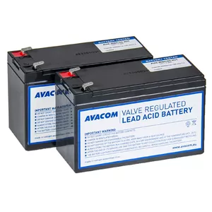 UPS battery AVACOM AVA-RBC22-KIT Sealed Lead Acid (VRLA), 2 pcs, 4.8 kg, black