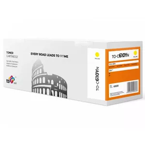 Toner TB OKI C610 10000 pages Yellow
