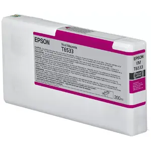 Tintes kasetne Epson T6533 Vivid Magenta, pigmenta tintes, 200 ml, oriģināla