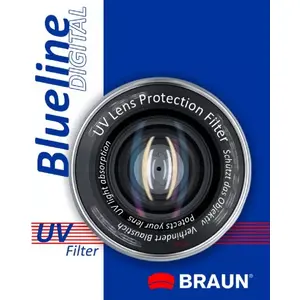 UV Camera Filter BRAUN 55mm Blueline — Ultraviolet filter, 5.5 cm diameter, black