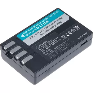 Rechargeable camera battery t6 power Pentax D-Li109 1100mAh 7.9Wh