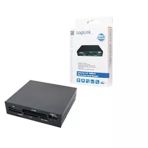 Kārtu lasītājs LogiLink CR0012 USB 2.0 Iekšējais Melns