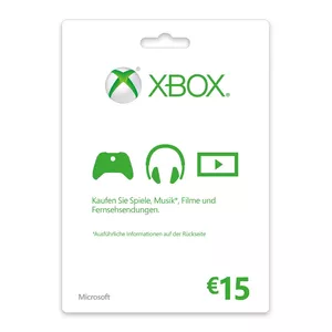 Microsoft Xbox LIVE Gift Card 15€ Игра в видеоигры Подарочная карта