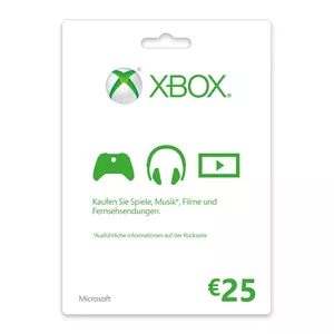 Подарочная карта Microsoft XBOX Live Gift Card - 25€