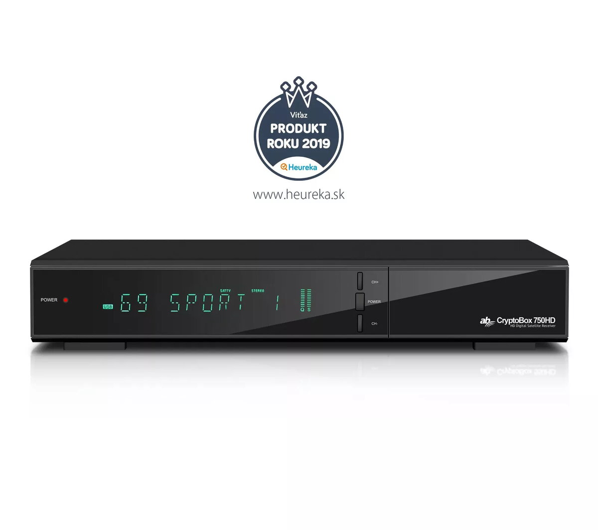 Satelīta uztvērējs AB-COM AB CryptoBox 750HD