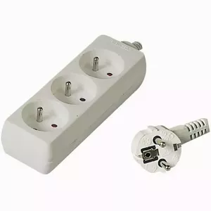 Удлинитель PremiumCord PP3-02 2м 3 AC розетки Белый