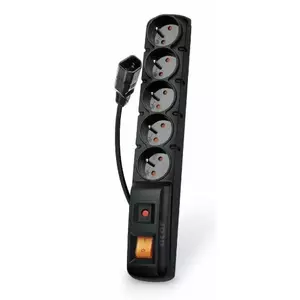 Strāvas sloksne PREMIUMCORD Power Strip Acar F5 IEC 5 m ar 5 kontaktligzdām un pārsprieguma aizsardzību