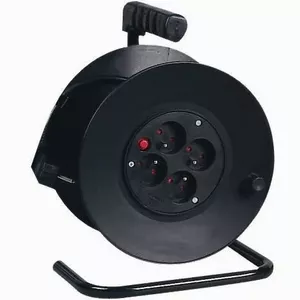 Удлинитель PremiumCord PPB-01-25 25м 4 розетки черный