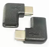 USB 3.1 C male to C female 90° connector PremiumCord kur31-13