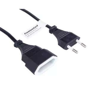 Power cable PremiumCord KPSM2 Black 2 m C1 C2 couplers