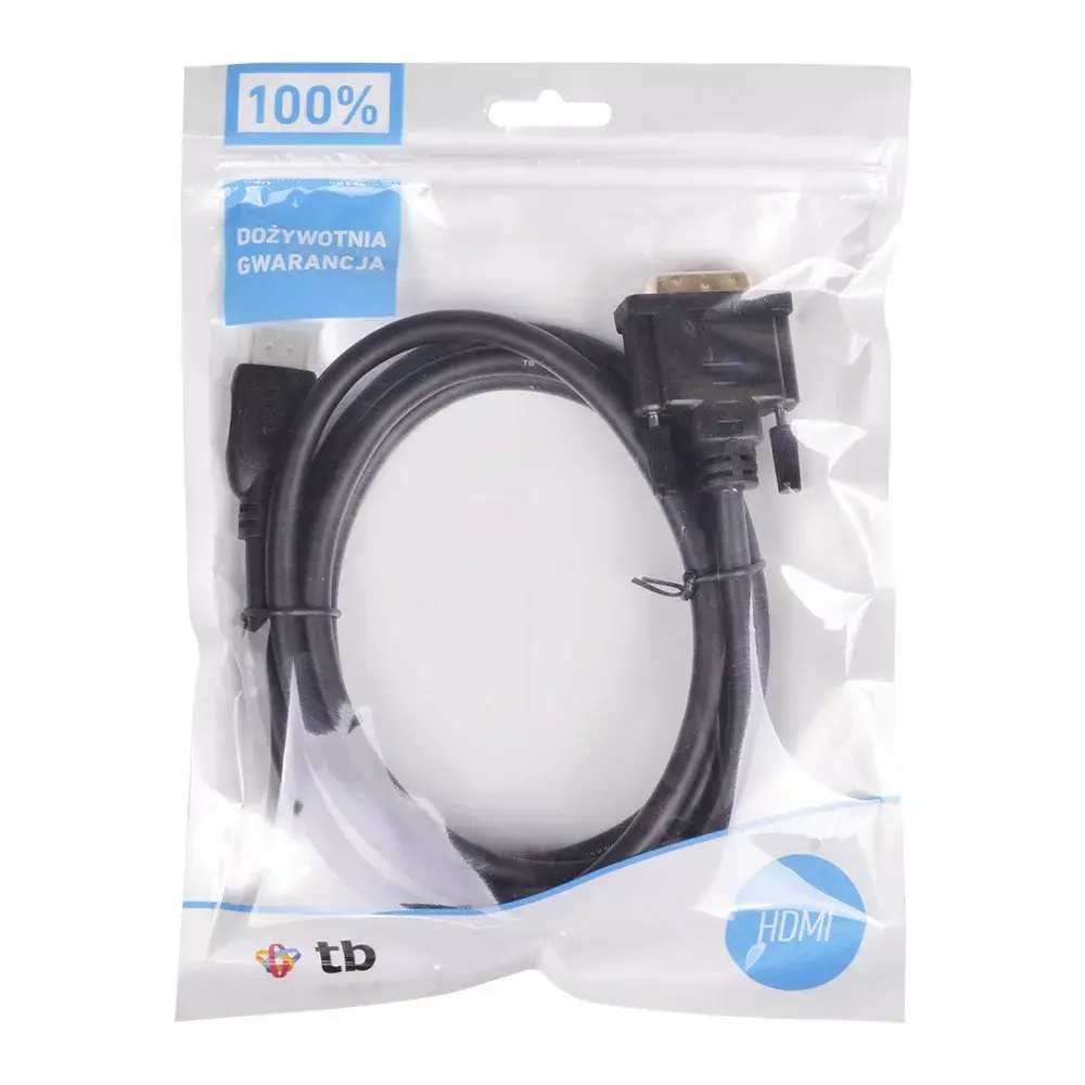 TB HDMI‑uz‑DVI kabelis AKTBXVH1PDVI18B 1.8 m Photo 3
