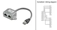 PREMIUMCORD SMD2 modular RJ45 distributor 2-port Photo 3