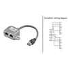 PREMIUMCORD SMD2 modular RJ45 distributor 2-port Photo 3