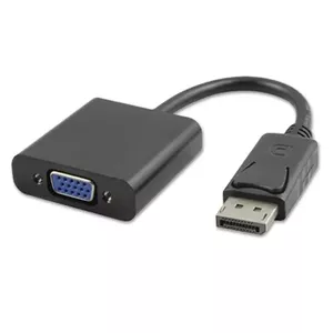 Адаптер DisplayPort на VGA PREMIUMCORD kportad05 15 см штекер–гнездо, чёрный