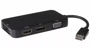 Adapter PREMIUMCORD DisplayPort to DP + HDMI + DVI + VGA, supports 1080p and 4Kx2K