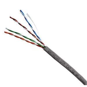 Network Cable DATACOM UTP flex, Cat5e, 100m, gray