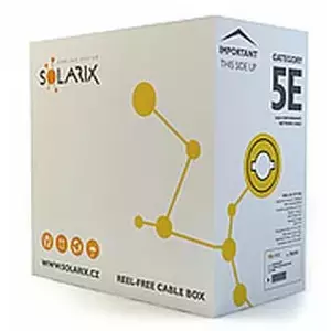 Сетевой кабель Solarix CAT5E UTP PVC разъем 305м серый