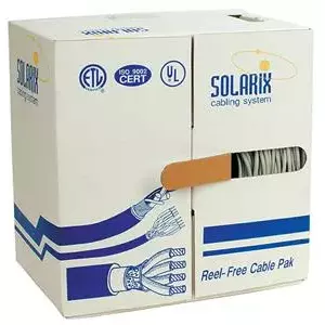 Сетевой кабель Solarix SXKD-5E-FTP-PVC CAT5E 305м Черный